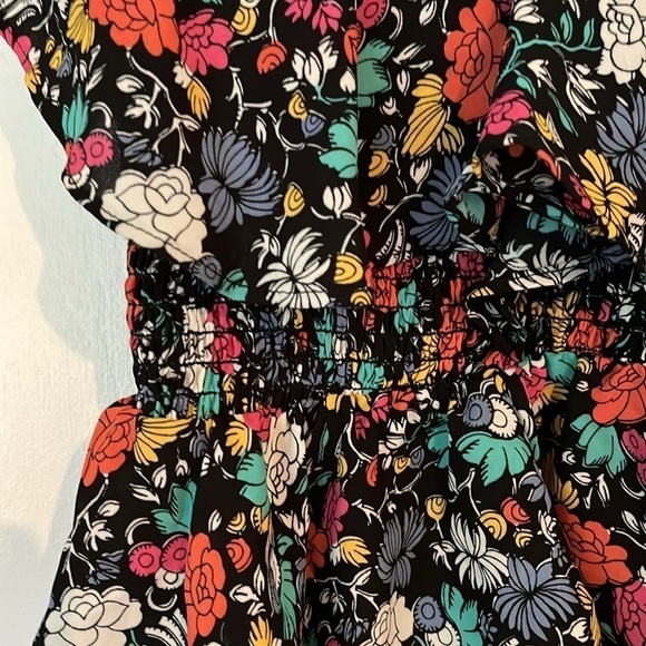 Likely | Lavato Floral-Print Off-the-Shoulder Boho Ruffle Festival Top Size XS - Picture 7 of 11
